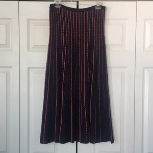 Zara Stripped Midi Skirt